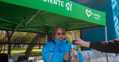 Separación de residuos en las plazas del distrito: Operativo ¡Ambiente Sí!