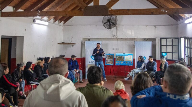 Anuncian la construcción de un espacio recreativo y deportivo en el Barrio La Maquinita