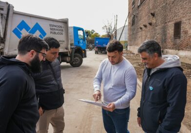 Lanús Gobierno continúa con los trabajos de puesta en valor del espacio público