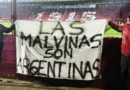 Causa Malvinas: la hinchada de Cienciano desplegó una bandera en apoyo a la soberanía argentina en la Copa Sudamericana