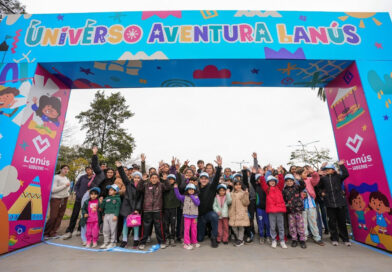 Julián Álvarez encabezó la apertura del parque “Universo Aventura Lanús” para las vacaciones de invierno