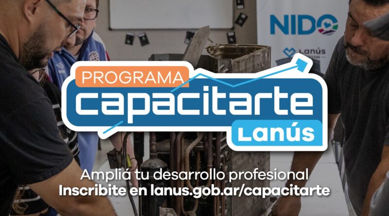 Abren inscripciones a cursos del programa “Capacitarte Lanús”