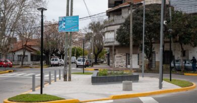 El Municipio concluyó la renovación de las plazoletas del Corredor Lugones