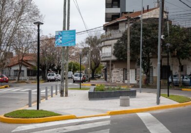 El Municipio concluyó la renovación de las plazoletas del Corredor Lugones