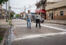 Julián Álvarez recorrió las obras del Plan de Pavimentación en Valentín Alsina